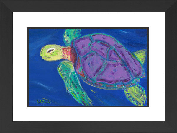 Sea Turtle Art Framed - FishZizzle