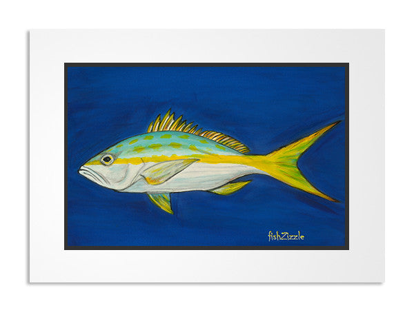 Yellowtail Fish Art Print - FishZizzle