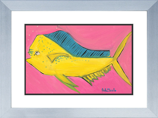 Mahi Mahi Fish Art Framed - FishZizzle