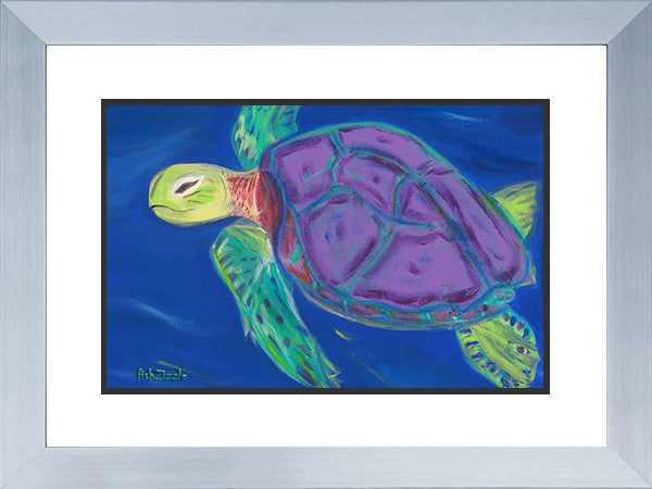 Sea Turtle Art Framed - FishZizzle