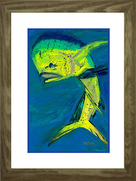 Mahi Mahi Fish Art Framed - FishZizzle