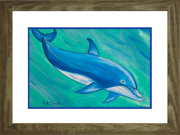 Dolphin Art Framed - FishZizzle