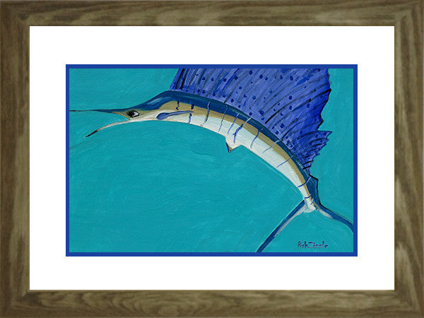 Sailfish Art Framed - FishZizzle