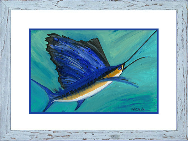 Sailfish Art Framed - FishZizzle