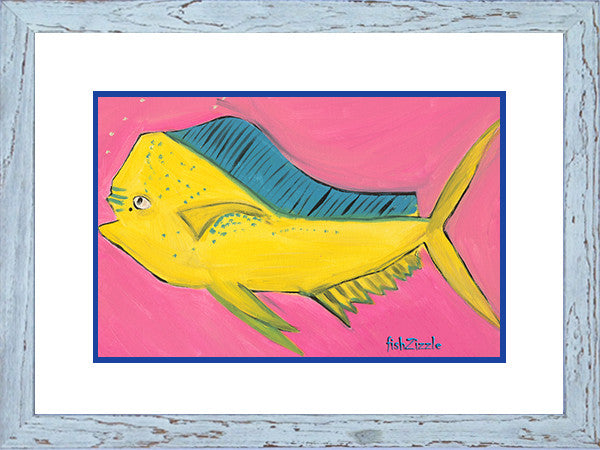 Mahi Mahi Fish Art Framed - FishZizzle