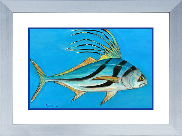 Rooster Fish Art Framed - FishZizzle