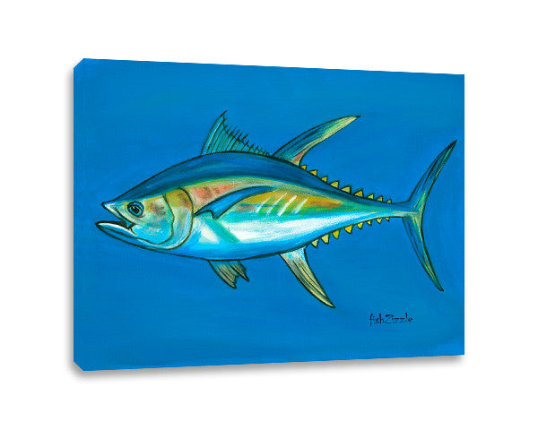 Tuna Fish Canvas Art - FishZizzle
