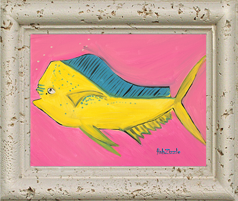 Mahi Mahi Fish Tile Art - FishZizzle