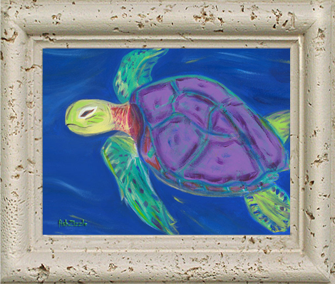Sea Turtle Tile Art - FishZizzle