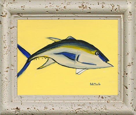 Blackfin Tuna Fish Tile Art - FishZizzle