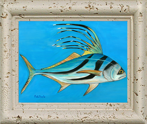 Rooster Fish Tile Art - FishZizzle