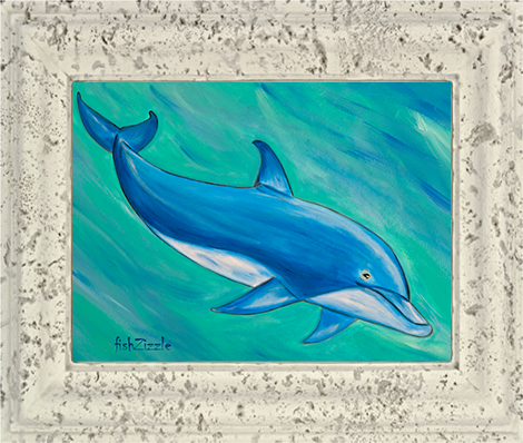 Dolphin Tile Art - FishZizzle