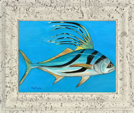 Rooster Fish Tile Art - FishZizzle