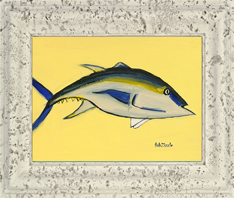 Blackfin Tuna Fish Tile Art - FishZizzle