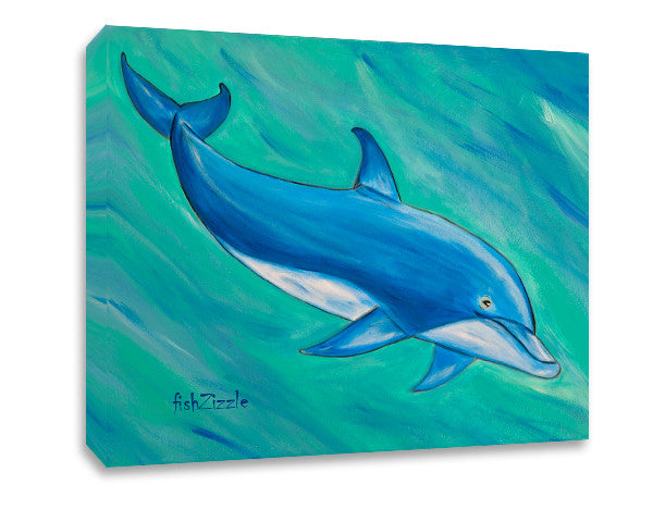 Dolphin Canvas Art - FishZizzle