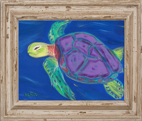 Sea Turtle Tile Art - FishZizzle
