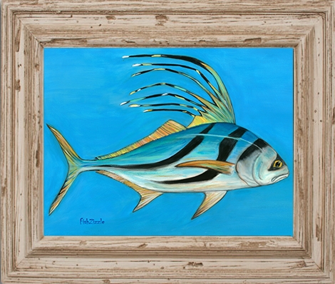 Rooster Fish Tile Art - FishZizzle