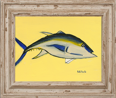 Blackfin Tuna Fish Tile Art - FishZizzle