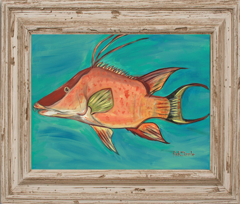 Hog Fish Tile Art - FishZizzle