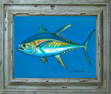 Tuna Fish Tile Art - FishZizzle