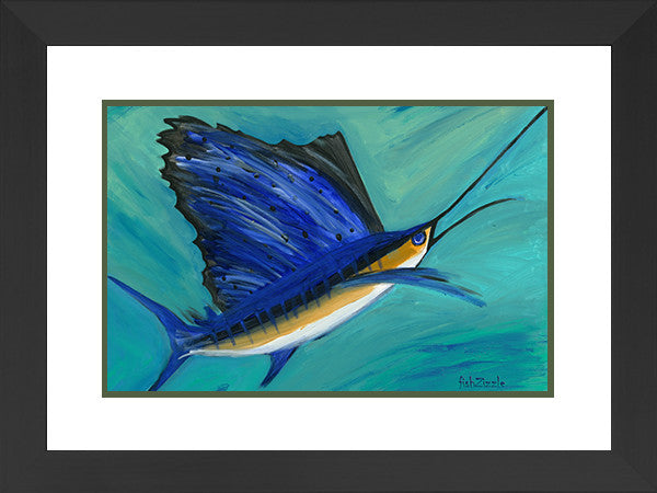 Sailfish Art Framed - FishZizzle