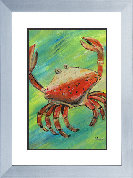 Crab Art Framed - FishZizzle