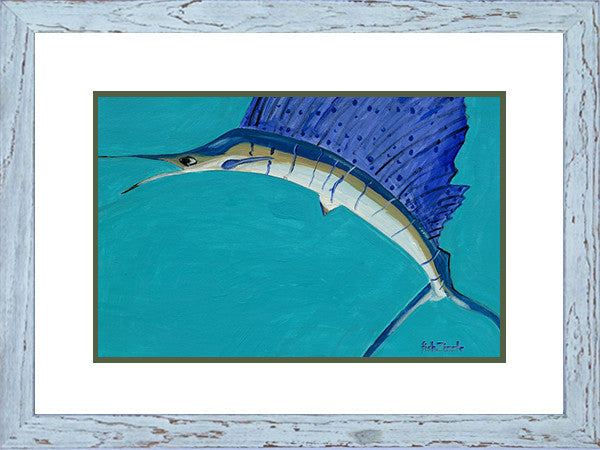 Sailfish Art Framed - FishZizzle