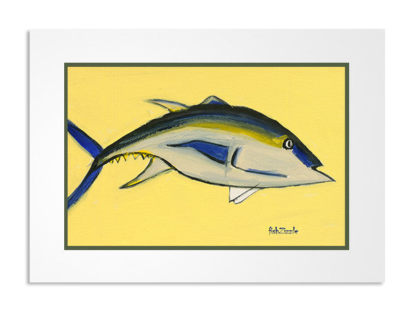 Blackfin Tuna Fish Art Print - FishZizzle