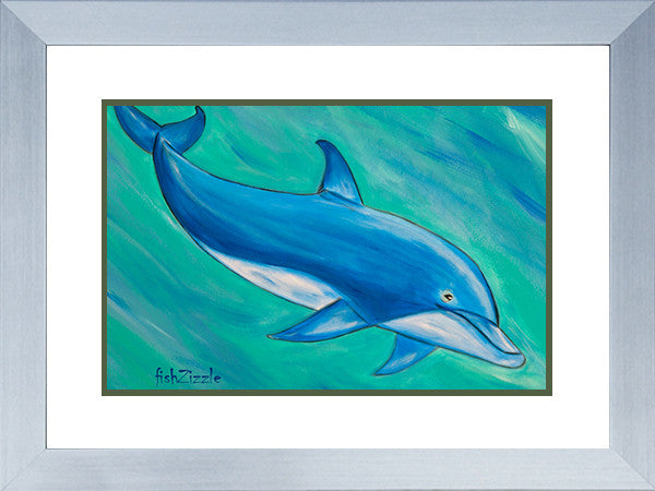 Dolphin Art Framed - FishZizzle