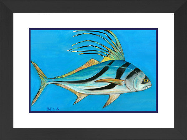 Rooster Fish Art Framed - FishZizzle