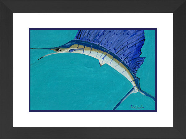 Sailfish Art Framed - FishZizzle