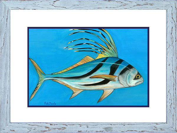Rooster Fish Art Framed - FishZizzle
