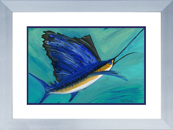 Sailfish Art Framed - FishZizzle