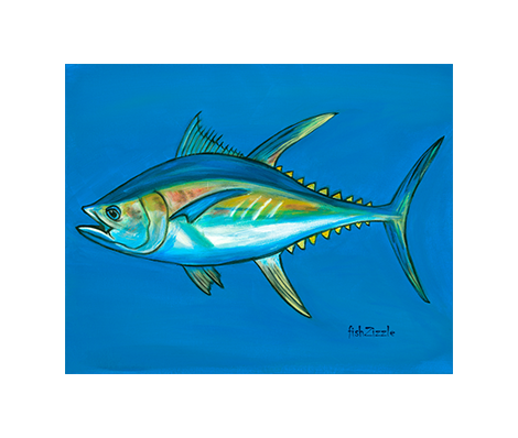Tuna Fish Tile Art - FishZizzle