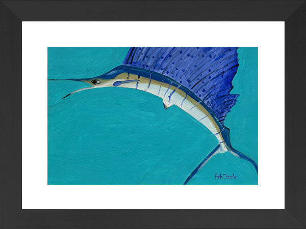 Sailfish Art Framed - FishZizzle