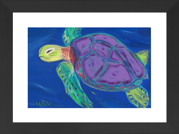 Sea Turtle Art Framed - FishZizzle