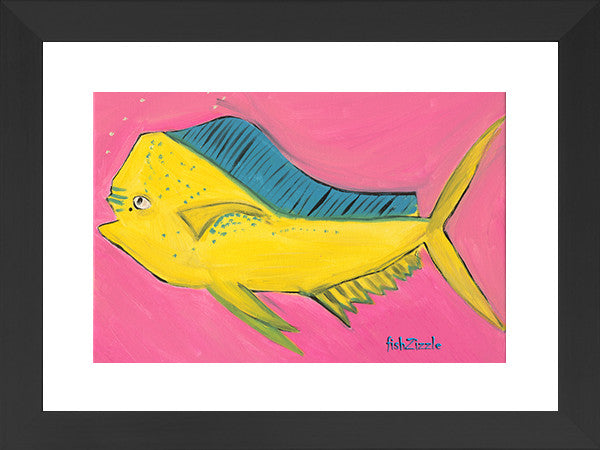 Mahi Mahi Fish Art Framed - FishZizzle
