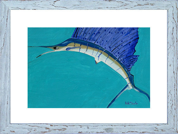 Sailfish Art Framed - FishZizzle