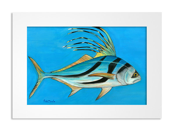 Rooster Fish Art Print - FishZizzle