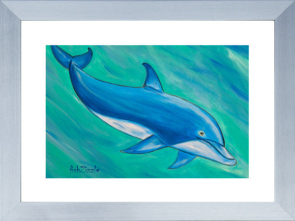 Dolphin Art Framed - FishZizzle