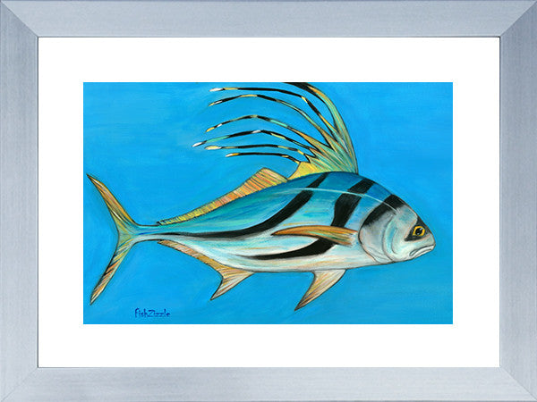 Rooster Fish Art Framed - FishZizzle