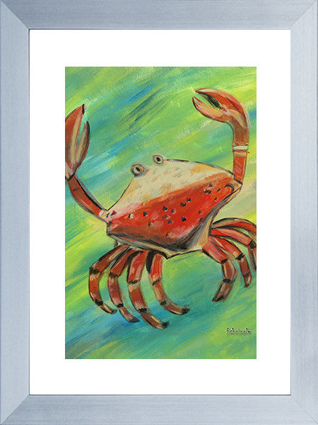 Crab Art Framed - FishZizzle