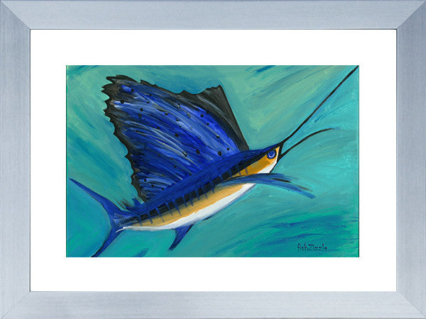 Sailfish Art Framed - FishZizzle