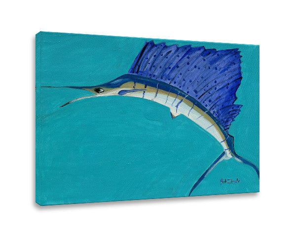 Sailfish Canvas Art - FishZizzle