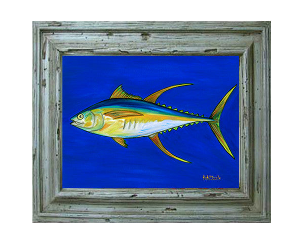 Yellowfin Tuna Fish Tile Art - FishZizzle
