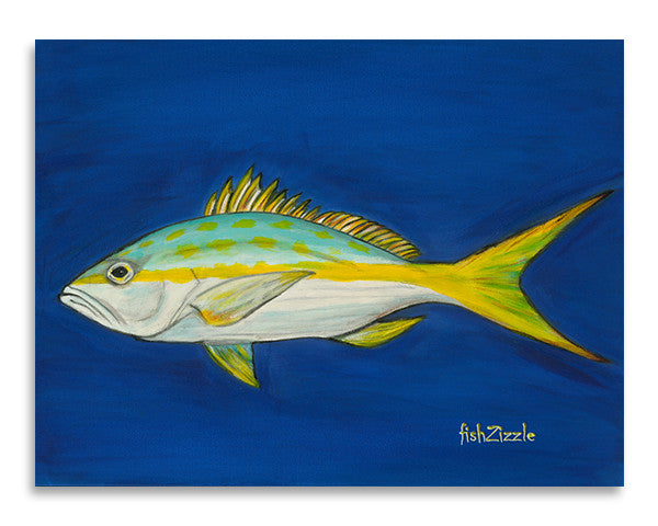 Yellowtail Fish Art Print - FishZizzle