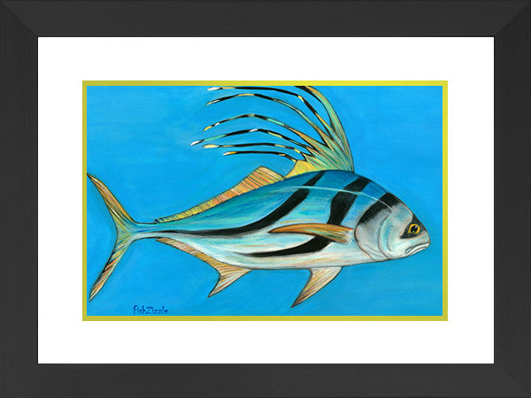 Rooster Fish Art Framed - FishZizzle