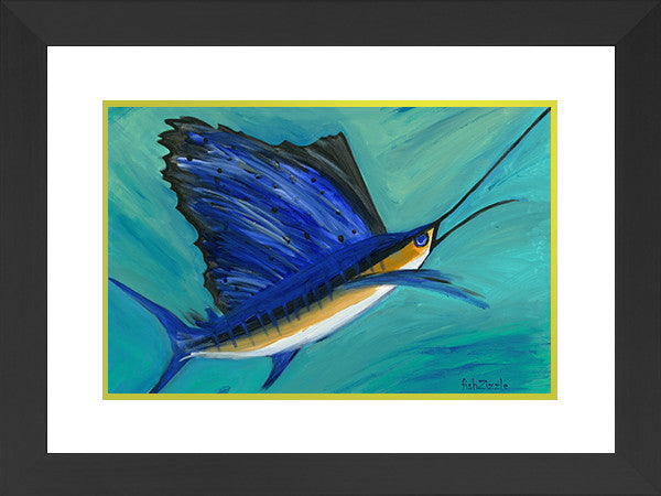 Sailfish Art Framed - FishZizzle