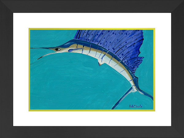 Sailfish Art Framed - FishZizzle