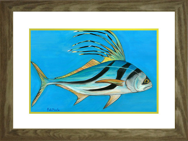 Rooster Fish Art Framed - FishZizzle